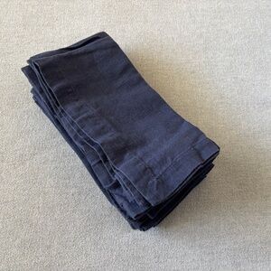 NWOT Linen/Cotton Denim Indigo Blue Napkins Set of 8